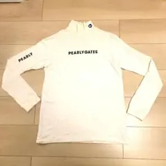 PEARLY GATES タートルネックシャツ ホワイト