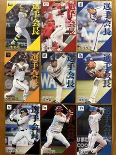 カルビープロ野球チップス　2024年シーズン第二弾　選手会長９枚セット