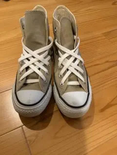 (使用2回)Converse All Star ベージュ ハイカット　22.5