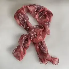 花柄シフォンスカーフ