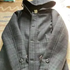 ダークグリーンチェック ダッフルコート