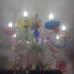 水中花✰柱灯✰シャンデリア☆ピンク土台金メッキ✰2個セット - メルカリ