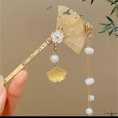 かんざし　古风发簪 折扇