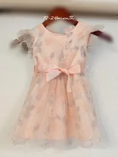 花柄チュールドレス 18-24ヶ月