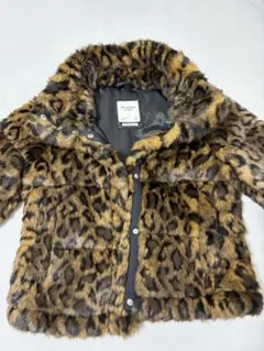 アバクロ豹柄ファーダウン