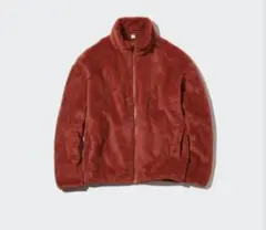 UNIQLO ファーリーフリースフルジップジャケット 赤 フリースパーカー S