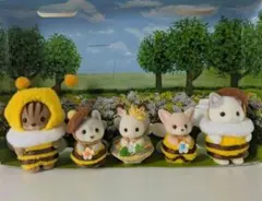 シルバニアファミリー あつまれ赤ちゃんセット-みつばち-ミツバチ 人形5体セット