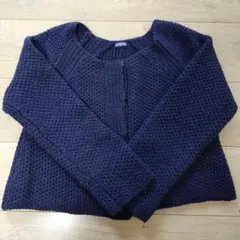 JOURNAL STANDARD ショート丈 厚手ニットカーディガン 七分袖