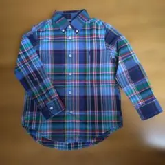 美品【ラルフローレン】キッズ　チェック長袖シャツ サイズ5(115cm)
