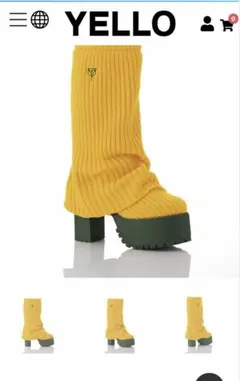 yellowショートブーツ MERCURIOSHORTBOOTS【L】 - メルカリ