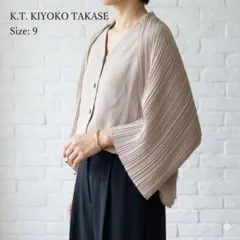 キヨコタカセ プリーツ Vネックブラウス M K.T KIYOKO TAKASEのサムネイル