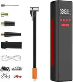 ⭐️電動エアーポンプ ⭐️コードレス 自転車空気入れ 充電式 大容量6000mAh