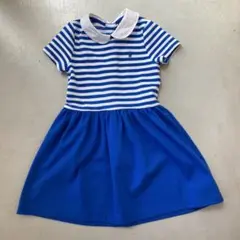 POLO RALPH LAUREN ストライプ半袖ワンピース
