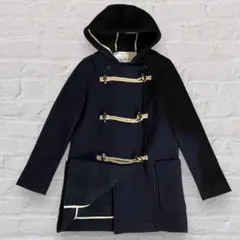 ダッフルコート　ブラック　ウール