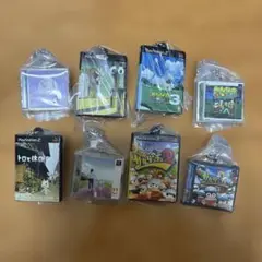 プレイステーション ゲームパッケージミニチュアチャーム　8セット