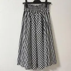 プロポーションボディドレッシング　フレアスカート ギンガムチェック