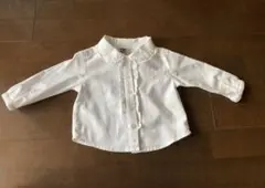 SKIP LAND ホワイト シャツ　バレリーナのワンポイント