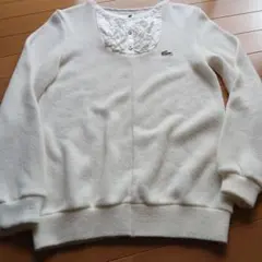 Lacoste フリル付きニット ホワイトのサムネイル