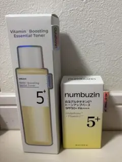 ナンバーズイン白玉グルタチオンCトーンアップベース×エッセンシャルトナー