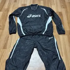 美品asics アシックス ピステ、ウインドブレーカー　上下セット　XL.XO