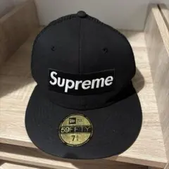 価格交渉OK定価15,000円Supreme 59FIFTY ブラック キャップ