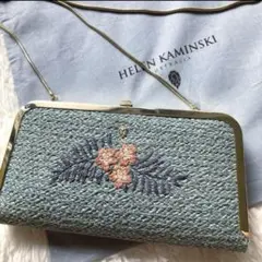 ヘレンカミンスキー チェーン ショルダーバッグ クラッチ 刺繍