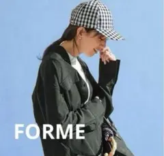 FORME フォルメ　東原亜希　ノベルティ　チェック　キャップ　新品未使用