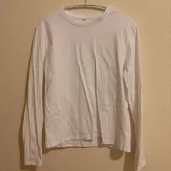 ホワイト 長袖 Tシャツ Mサイズ