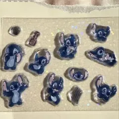 スティッチ　ボンボンドロップシール　シールおすそ分け