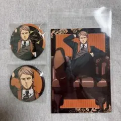 進撃の巨人　ジャン　Dignified 缶バッジ　ブロマイド セット＋おまけ