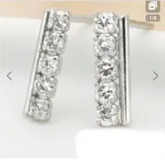 K18YG ダイヤモンド バーピアス 0.2ct classic chess - メルカリ