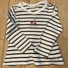 petit main ストライプＴシャツ 90サイズ