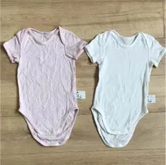 半袖ロンパース肌着90と95  ８枚セット