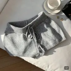 shein ニットショートパンツ