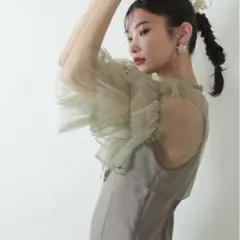 kana チュール ティアード ボレロ 3way キャミワンピース