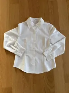 ホワイト 長袖シャツ　140 式服用