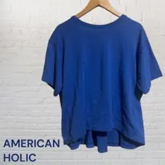AMERICAN HOLIC ブルー 半袖Tシャツ Mサイズのサムネイル