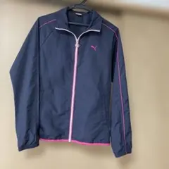 Puma ジップアップジャケット ネイビー/ピンク