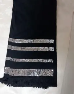 マーキュリーデュオ シルバー スパンコール マフラー