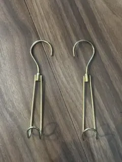 金属製ディスプレイ用フック 2個セット