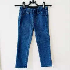 美品 GAP デニム ブルー ハート柄 スリムフィットパンツ ジーンズ 女の子