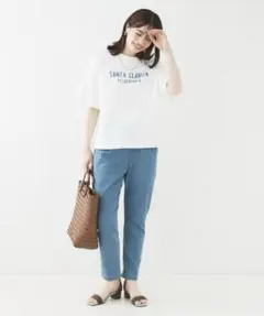 新品SHOO•LA•RUEシューラルーコットンプリントロゴTシャツMのサムネイル
