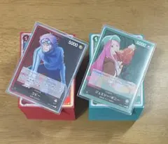[引退品] ワンピースカード 赤黒コビー 緑ボニー デッキ セット