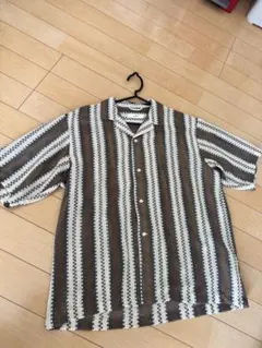 INHERIT ニット 半袖シャツ すけすけシャツ