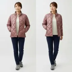 モンベル ライトアルパインダウン ジャケット Mサイズ ピンク