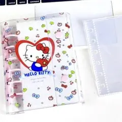 新品未使用 ハローキティ シール帳 バインダー シール台紙 リフィル10枚付き