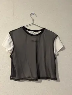 H&M メッシュレイヤード 半袖Tシャツのサムネイル