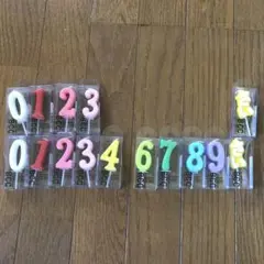 バースデーキャンドル　数字　15個セット