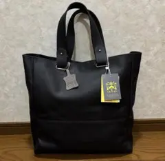 ★新品未使用 TUSTING 本革 レザー トートバッグ 英国製 ネイビー