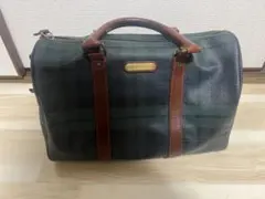 ラルフローレン　ミニボストンバッグ グリーンチェック